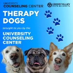 Therapy Dogs brought to you by the University Counseling Center on April 22, 2026